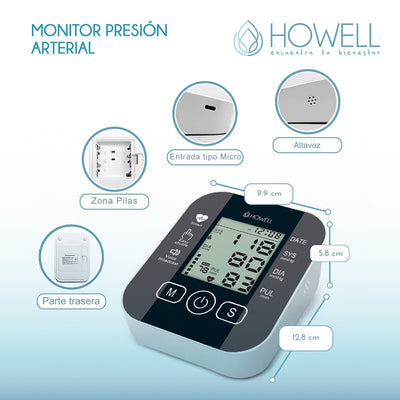 Tensiómetro Toma Presión Digital Recargable Howell T-300