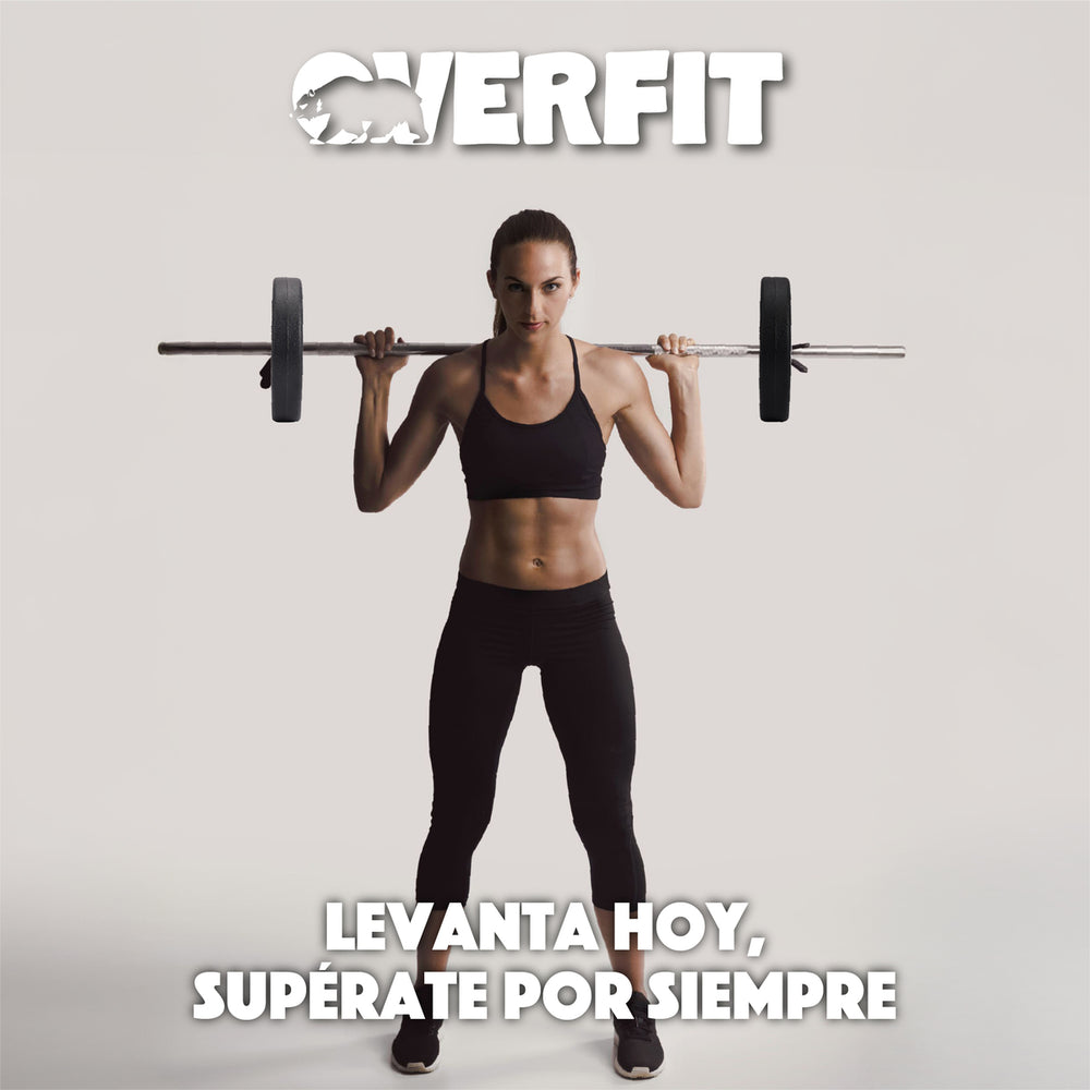 Par Discos Preolimpicos 10Kg Overfit PVC Set 2 Pesas Barra