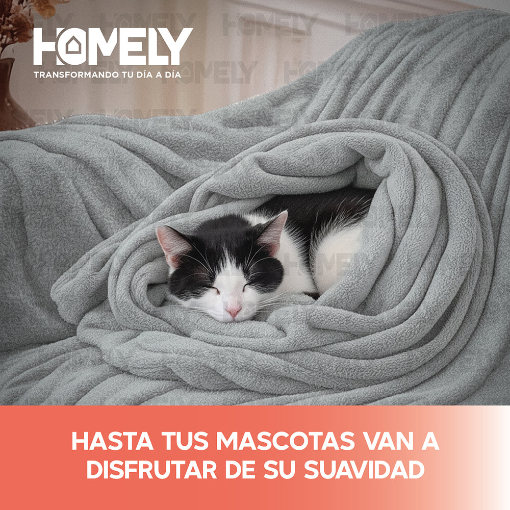 Frazada Polar Termica King 300GSM Homely Manta 250x230cm