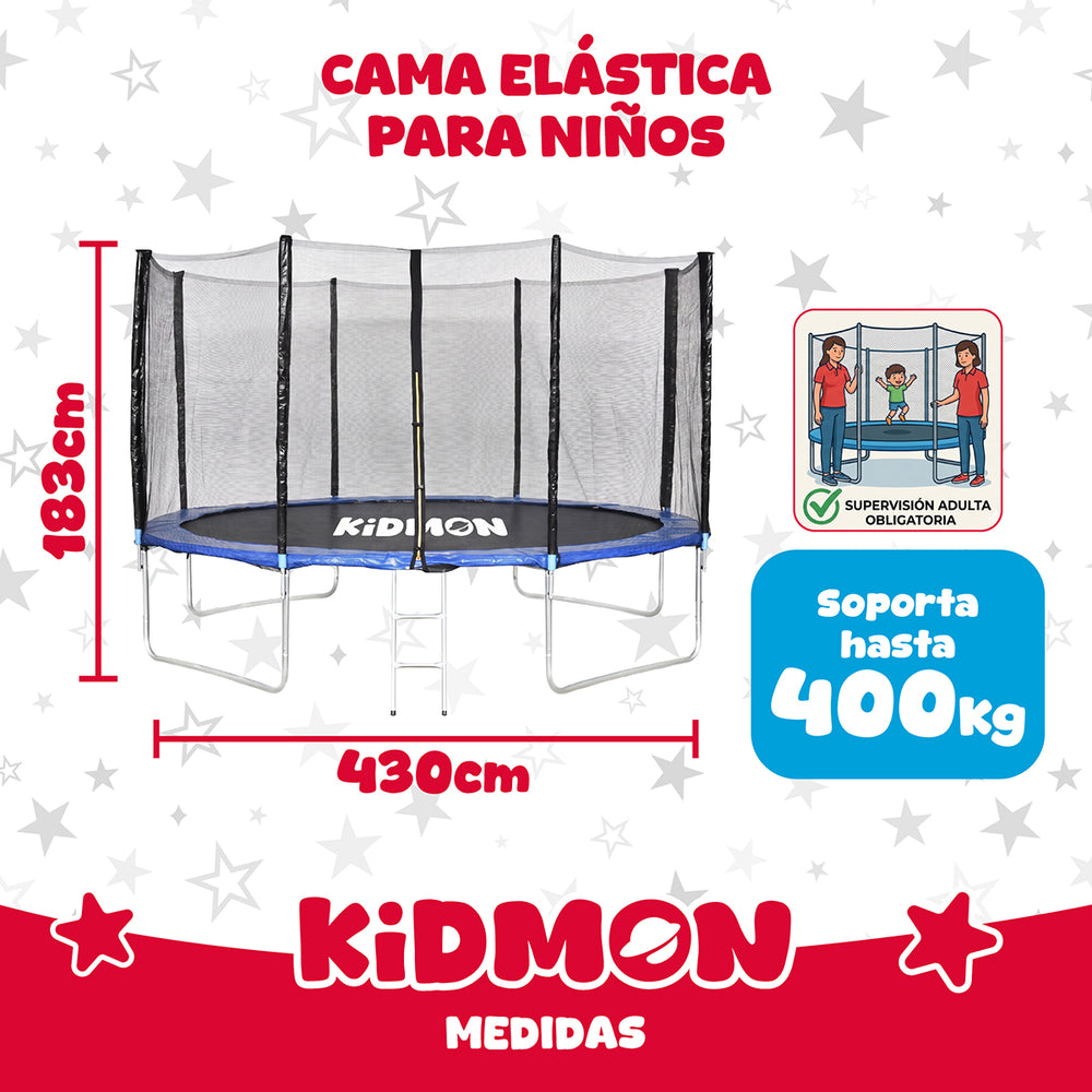 Cama Elastica Para Ninos 4.3 Metros Kidmon Cama Saltarina
