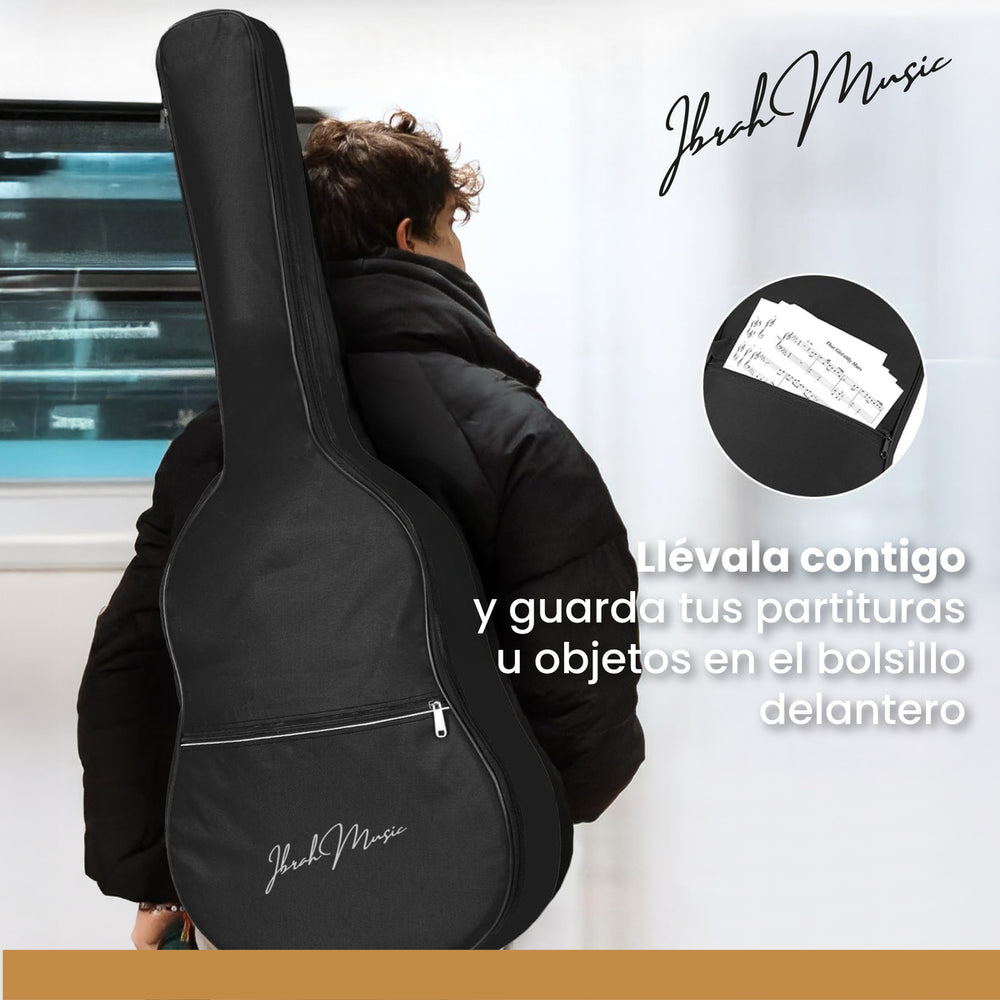 Guitarra Electroacustica Ibrah Music 41 Pulgadas Funda + Acc