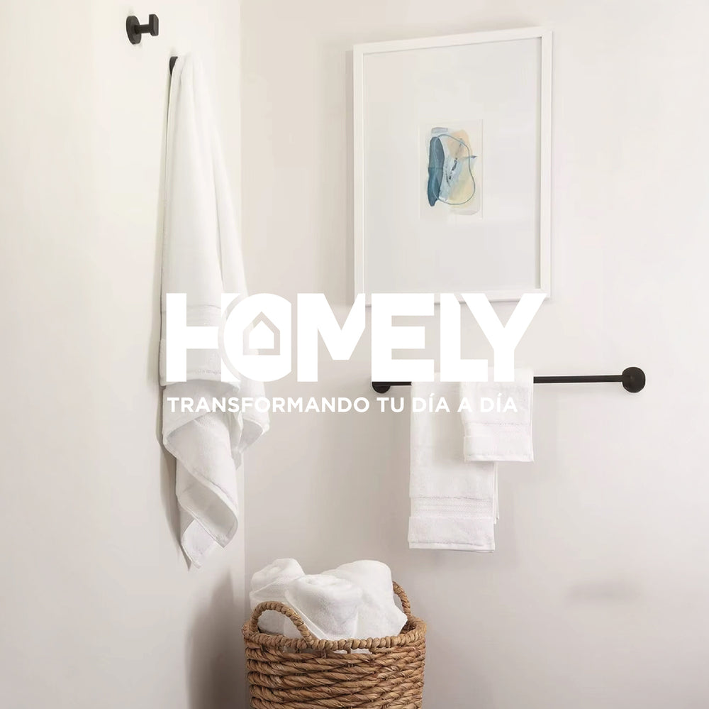 Toallas de Baño Algodon Homely 350 Gsm Cuerpo y Manos Set X2