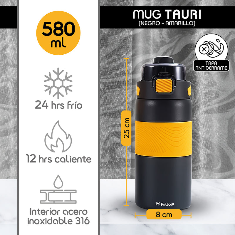 Termo Botella Termica 580ML Tauri By Fellow Mug Cafe Agua