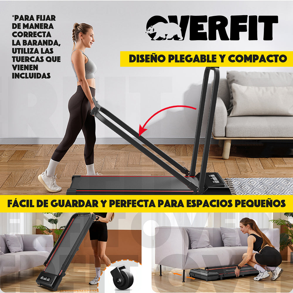 Trotadora 2 Hp Overfit Caminadora Electrica Plegable 10 Km/h