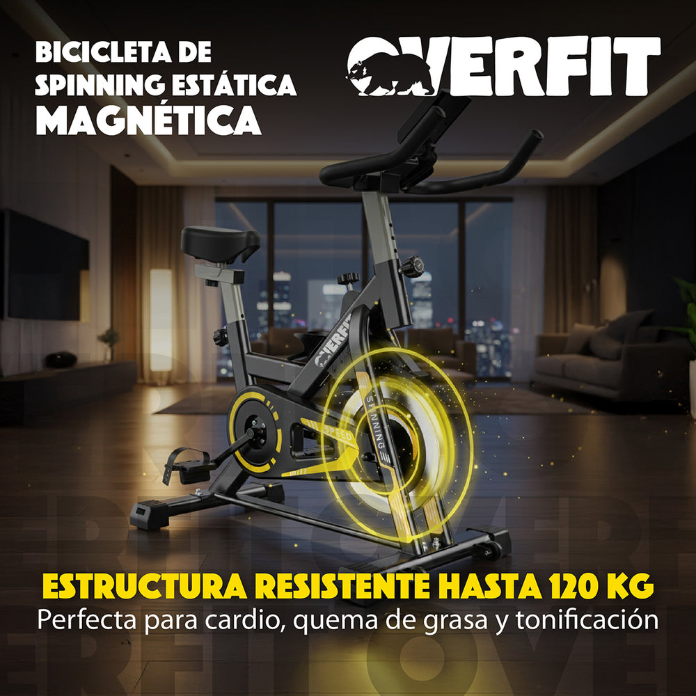 Bicicleta Spinning Magnetica Pro Overfit Estatica Gym 6kg