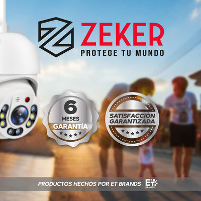 Pack X2 Camara De Seguridad Wifi Impermeable Zeker 4mp 5g