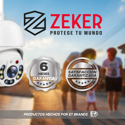 Pack x3 Cámara de Seguridad Wifi Impermeable Zeker 2MP 5G