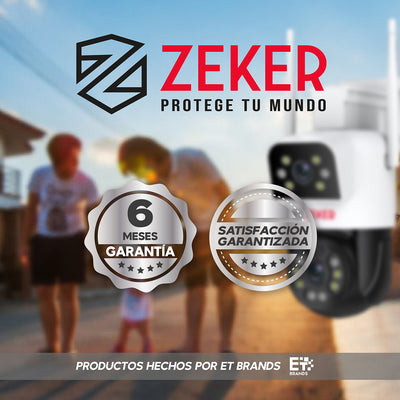 Pack x2 Cámara De Seguridad 5G Zeker Doble 4MP Impermeable