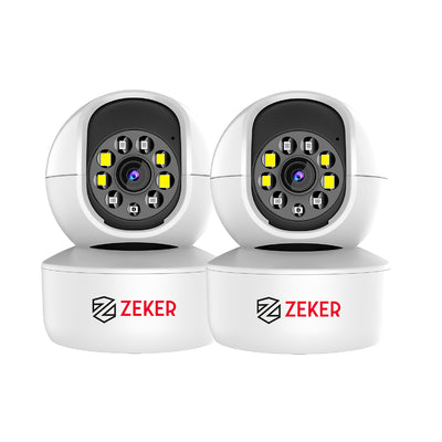 Pack x2 Cámara De Seguridad Interior Wifi IP Zeker 2MP 5G