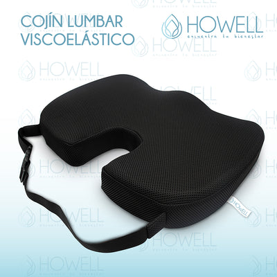 Cojín Lumbar Ortopédico Viscoelástico Howell Asiento