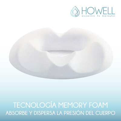 Cojín Antiescaras Picarón Ortopédico Howell Asiento Memoria