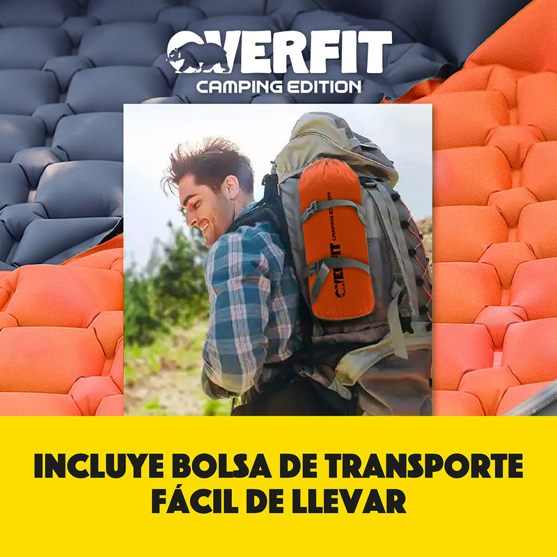 Colchoneta Inflable Individual Camping Overfit Light 10cm