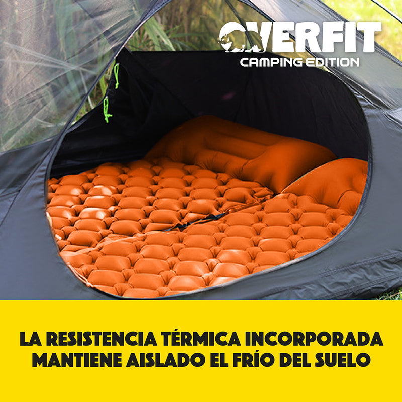 Colchoneta Inflable Individual Camping Overfit Light 10cm