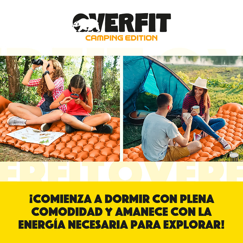 Colchoneta Inflable Individual Camping Overfit Light 10cm