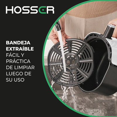 Freidora de Aire Hosser Air Fryer XL 6 Litros Cocina Sin Aceite