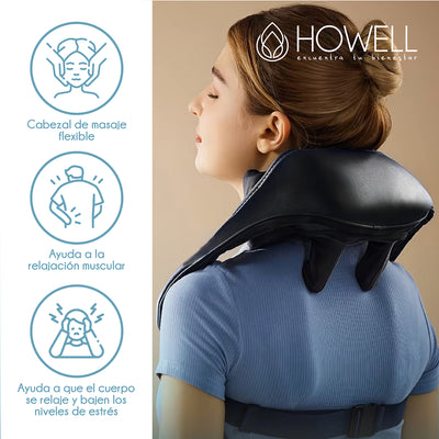 Masajeador de Cuello Inalámbrico Howell V5 Cervical Espalda