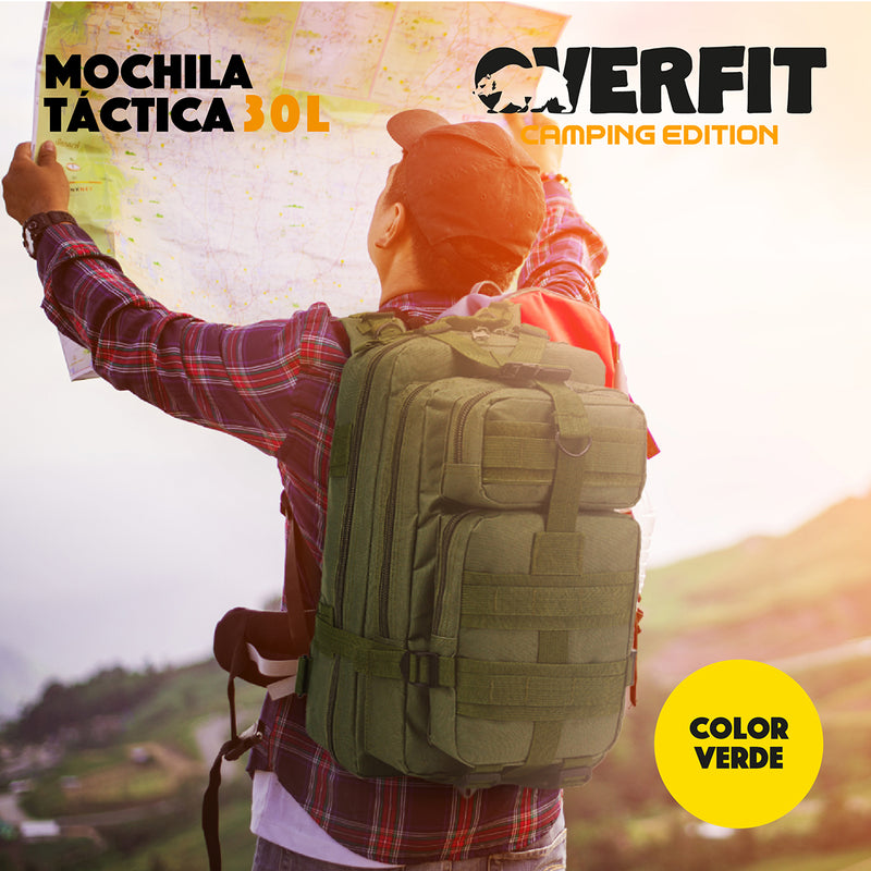 Mochila de Táctica Militar 30L Overfit Trekking Edition