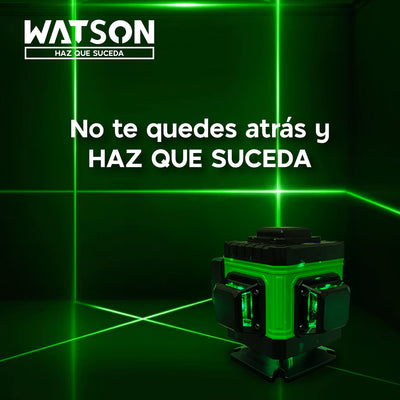 Nivel Láser 12 Líneas Auto Watson + Trípode + 2 Baterías