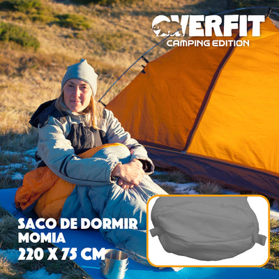 Saco de Dormir Termico 0 a 15 Grados Momia Overfit Camping