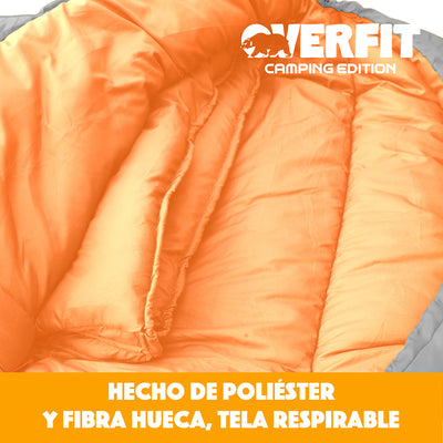 Saco de Dormir Termico 0 a 15 Grados Recto Overfit Camping