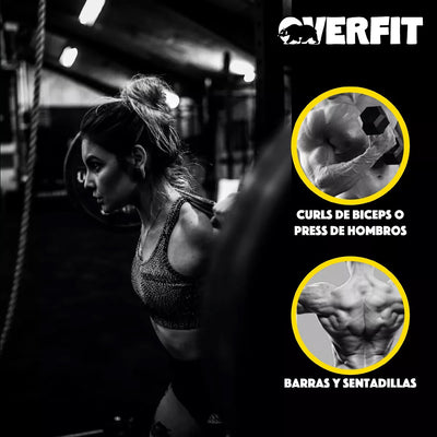 Set Mancuernas Y Barra Unibles Overfit 20kg