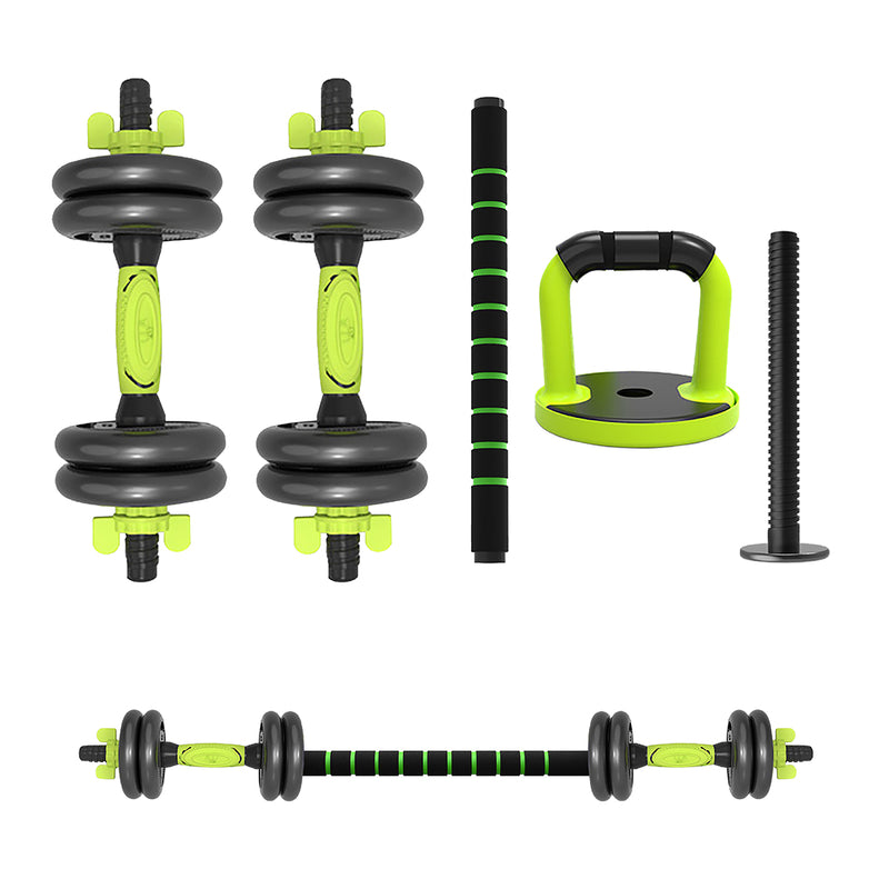 Set Mancuernas + Barra + Kettlebell Unibles Overfit 10kg