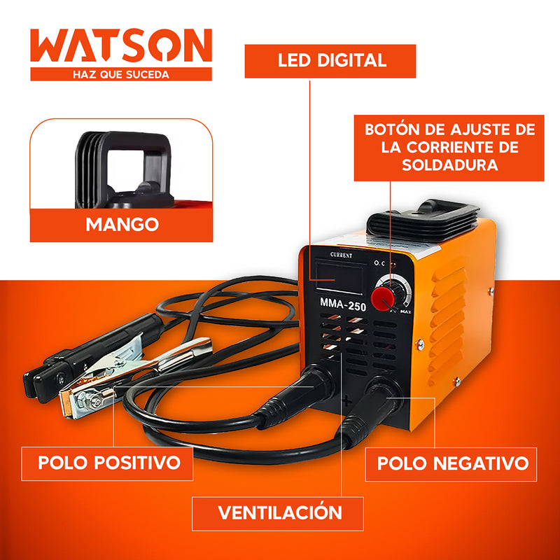 Soldadora Inverter Watson 4KW 220V + Accesorios