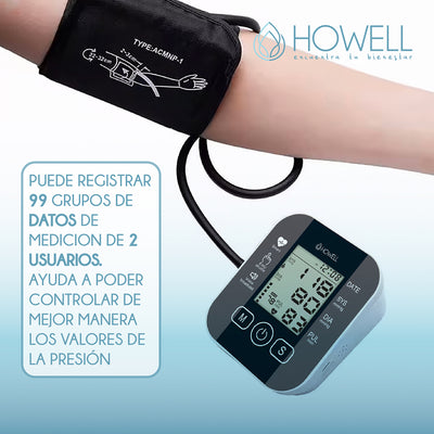 Tensiómetro Toma Presión Digital Recargable Howell T-300