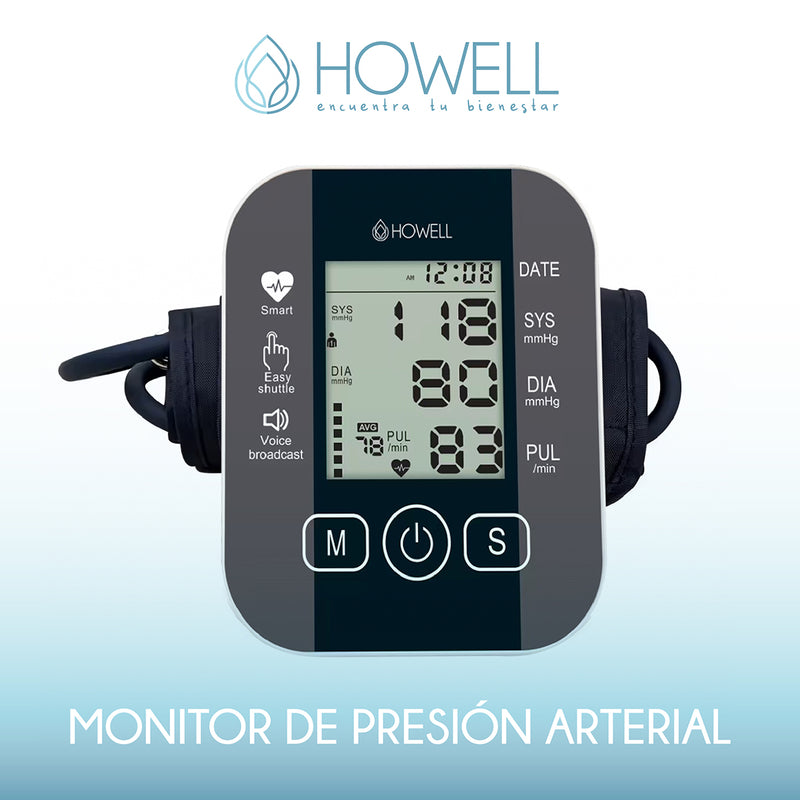 Tensiómetro Toma Presión Digital Recargable Howell T-300