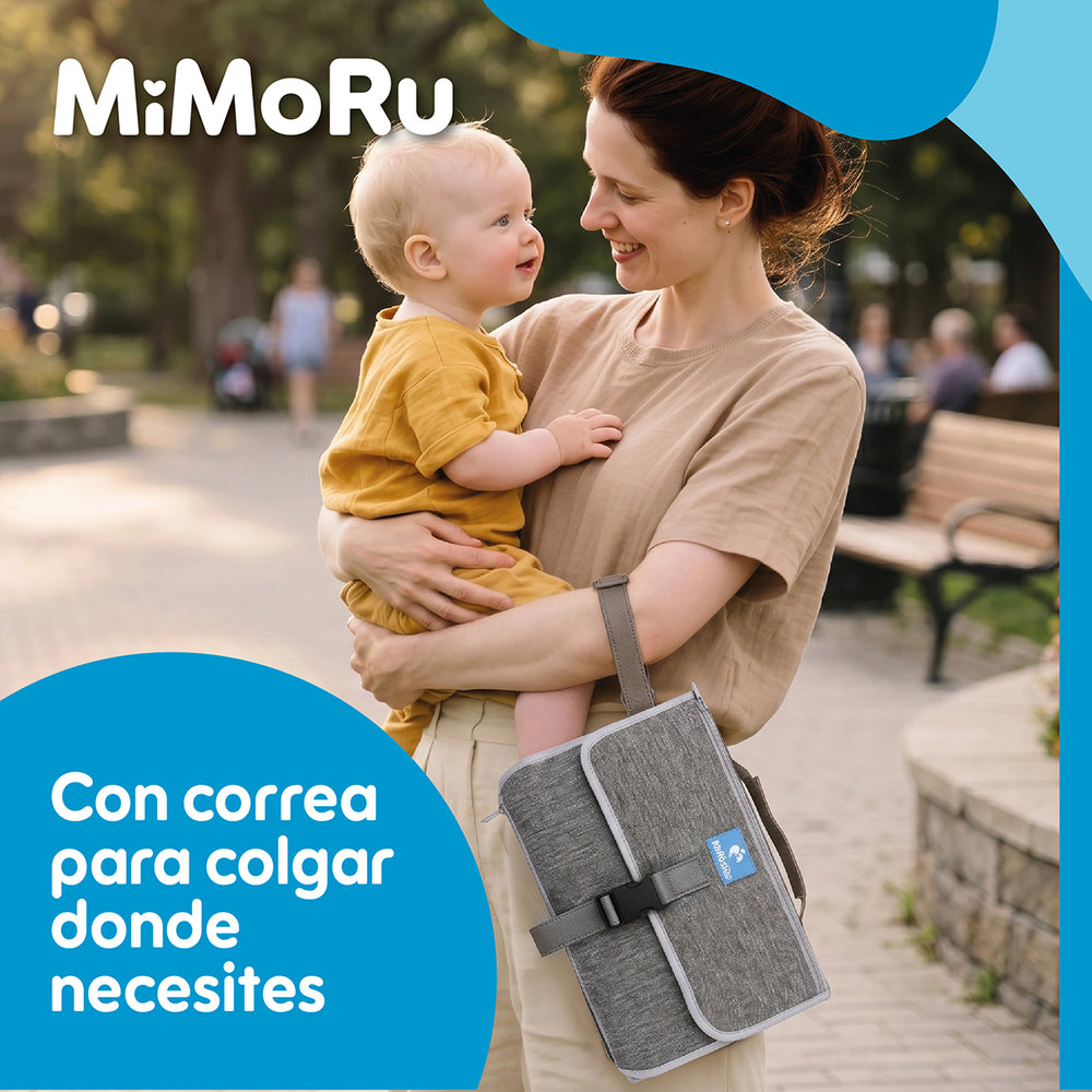 Mudador Portatil Bebe Impermeable Mimoru Cambiador Plegable