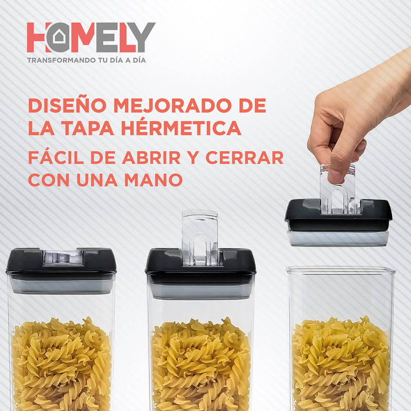 Frascos Conserveros Contenedores Hermeticos Pack 7