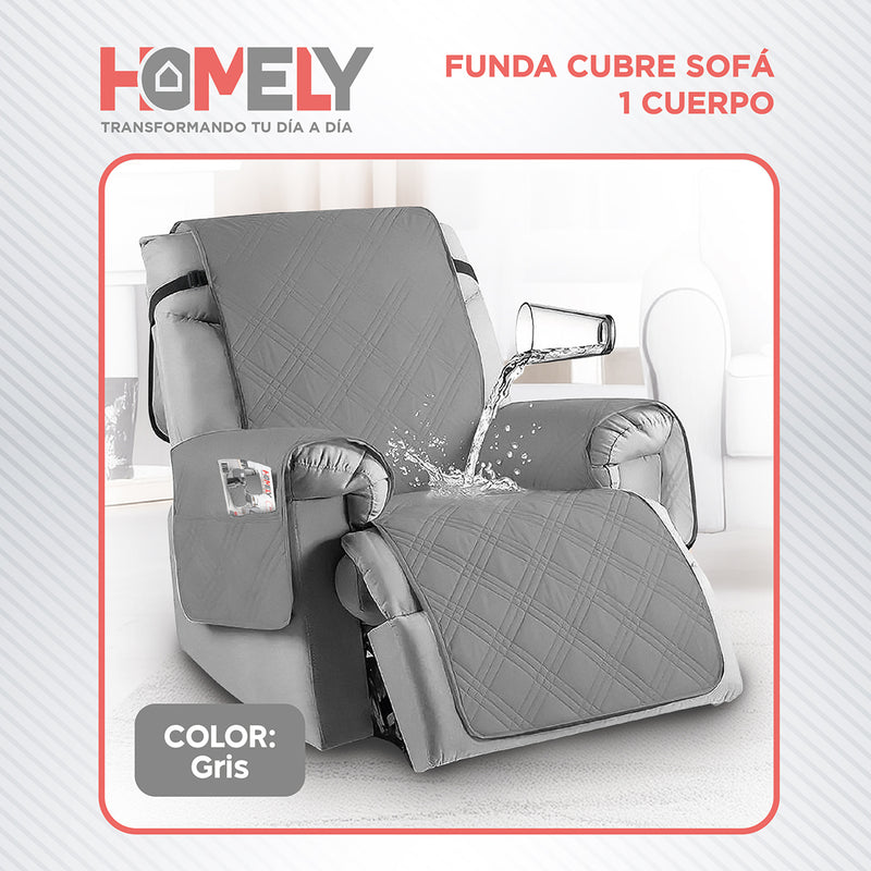 Funda Cubre Sillon Sofa Homely Ajustable Impermeable
