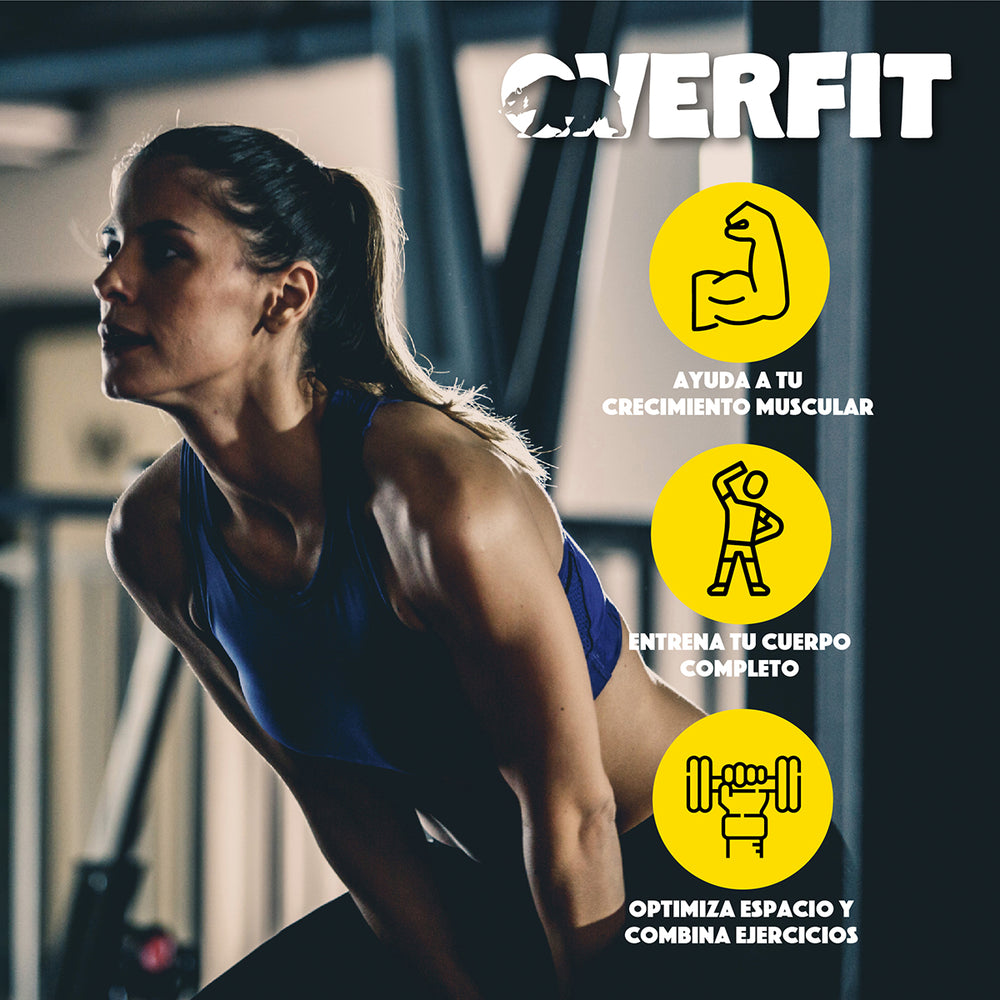 Set Mancuernas Y Barra Unibles 15kg Fitness Pesas Ajustables