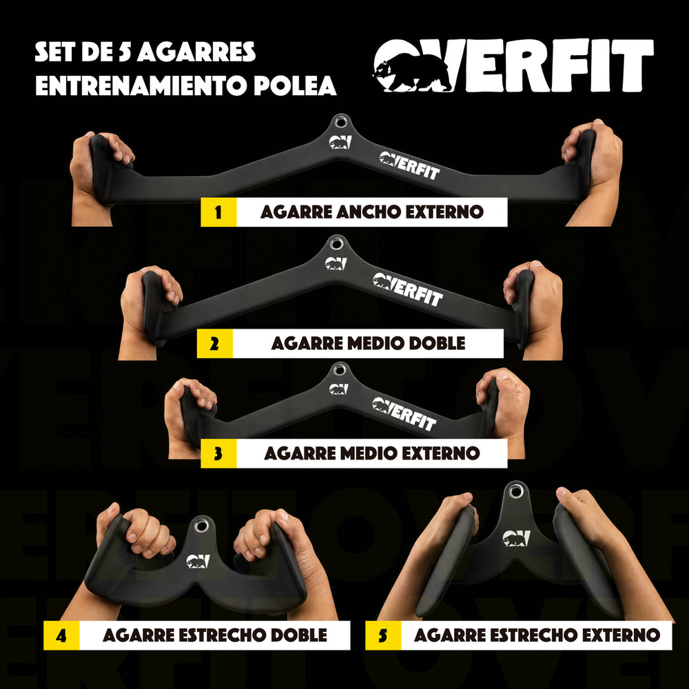Set De 5 Agarres Ergonomicos Pro Overfit - Imagen 4