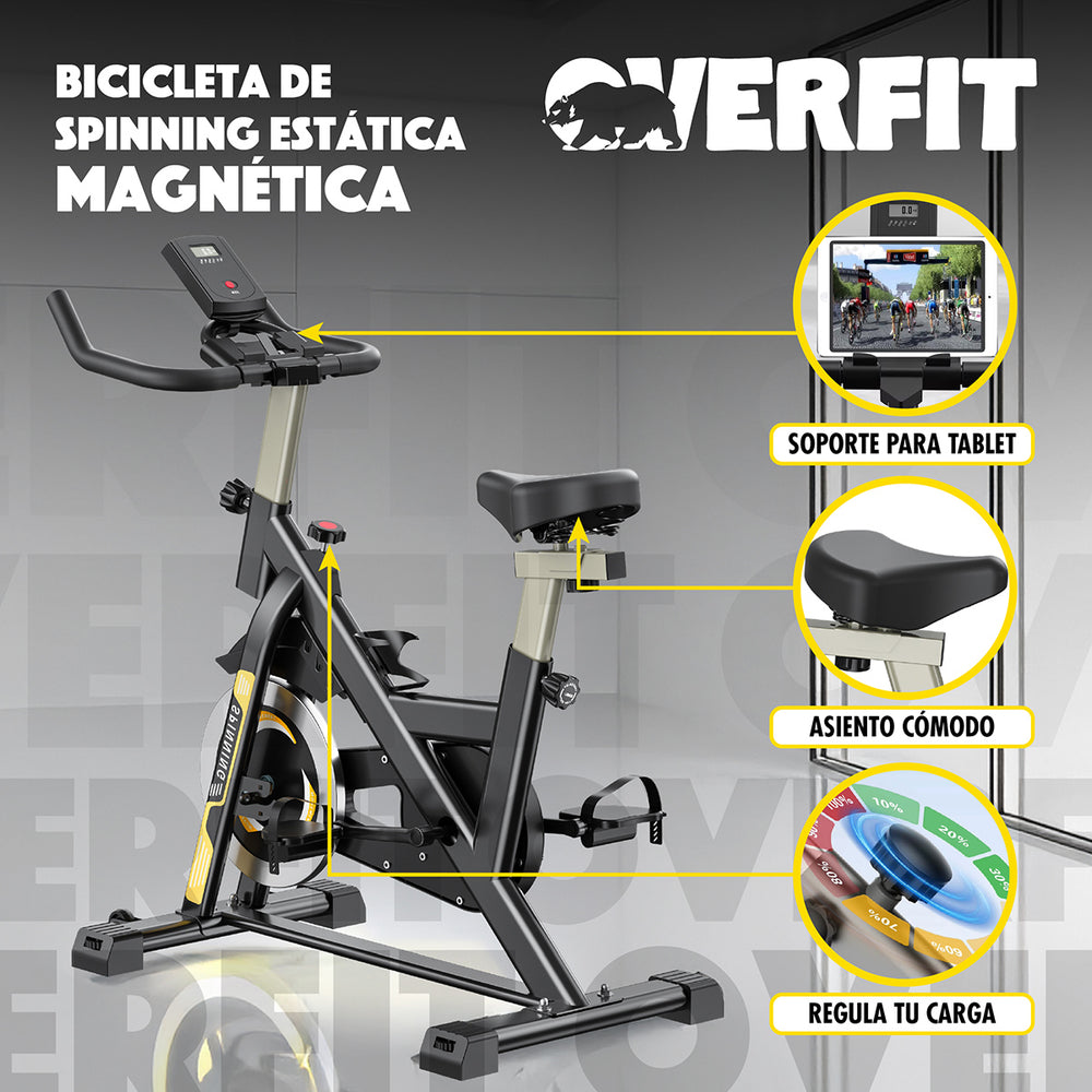 Bicicleta Spinning Magnetica Pro Overfit Estatica Gym 6kg