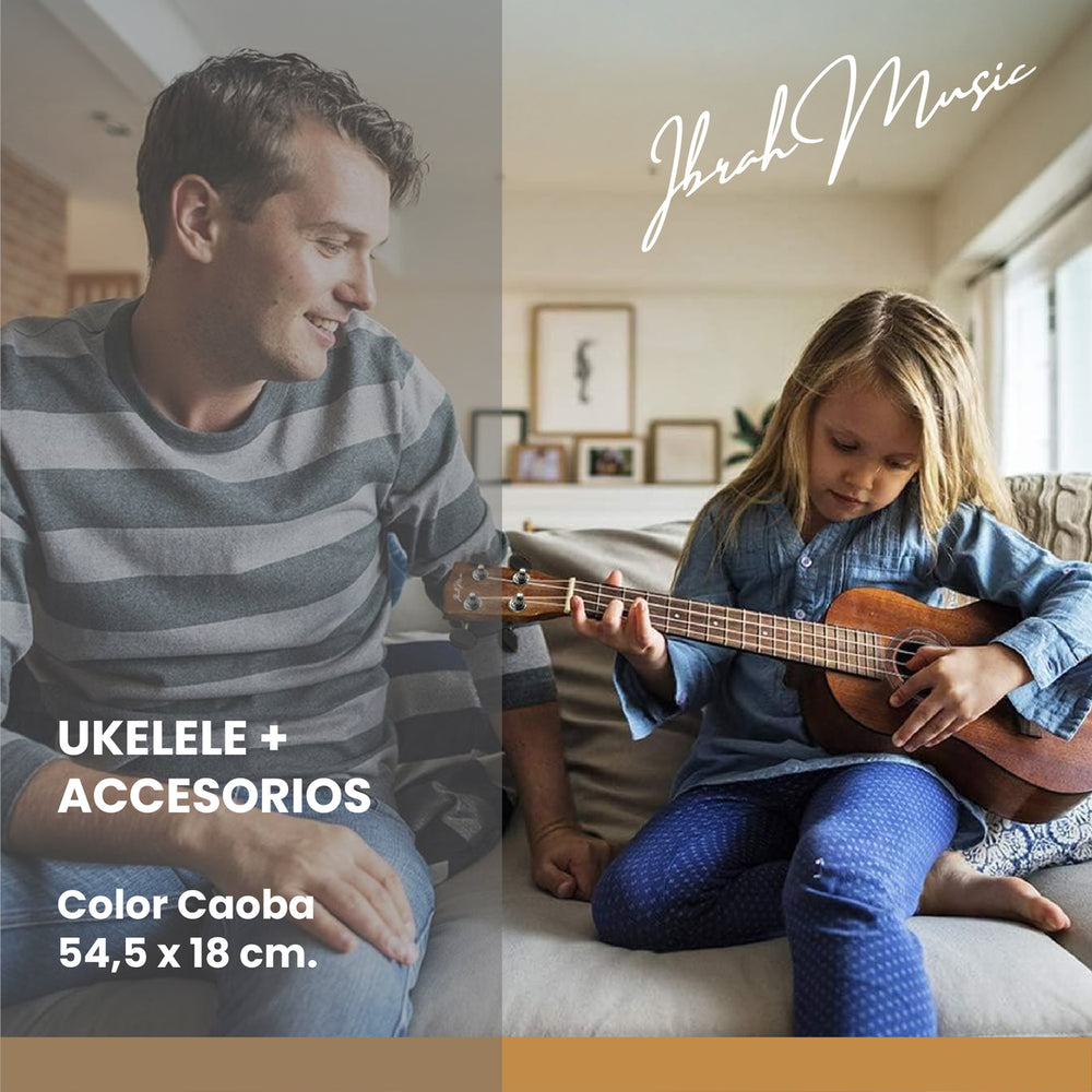Ukelele Caoba Soprano Concierto Ibrah Music + Accesorios