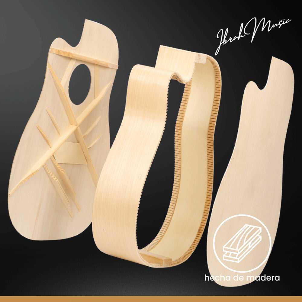 Guitarra Acústica Clásica Ibrah 39 Pulgadas Colores + Funda