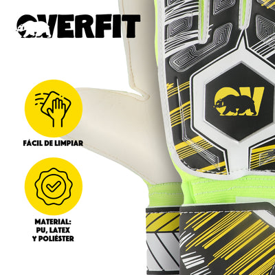 Guantes de Arquero Futbol Overtfit Ferula Antideslizante Pro