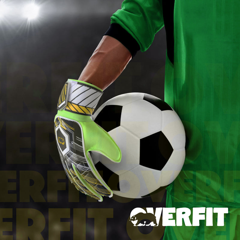 Guantes de Arquero Futbol Overtfit Ferula Antideslizante Pro