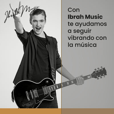 Guitarra Electrica LP Ibrah + Amplif + Accesorios all black