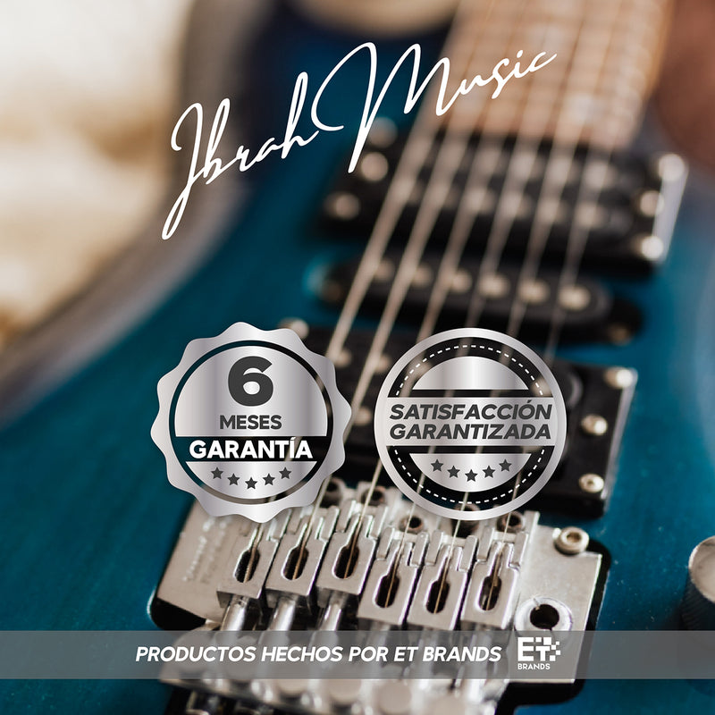 Guitarra Electrica LP Ibrah + Amplif + Accesorios all black