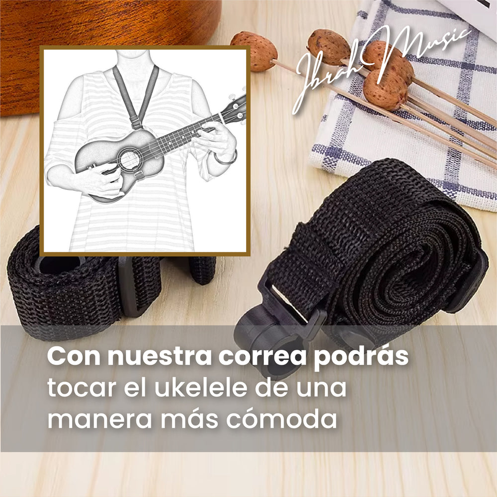 Ukelele Caoba Soprano Concierto Ibrah Music + Accesorios