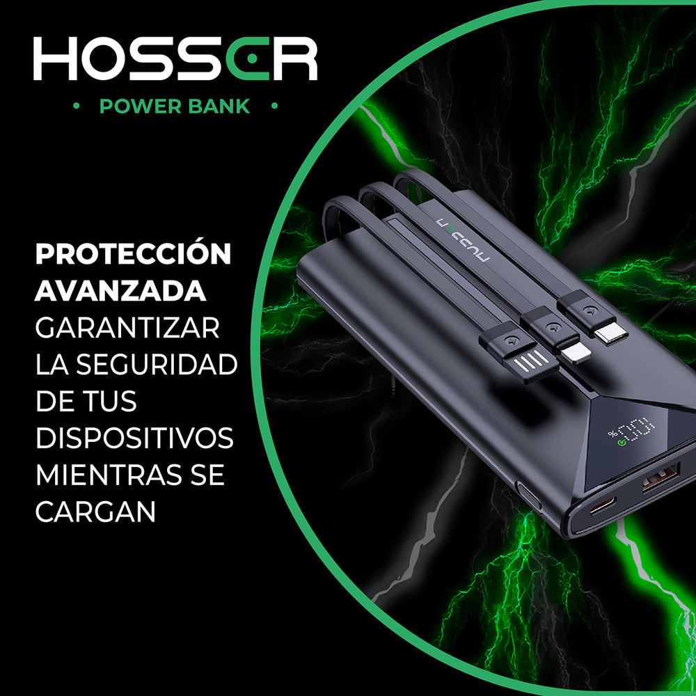 Power Bank 20000mah Hosser Cargador Portatil Celular Externo
