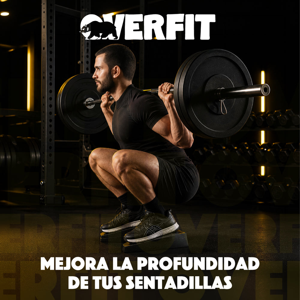 Cuña Para Sentadilla Talonera Bloque De 3 Niveles Gym Overfit Rampa Soporte Ajustable Mejora de postura Elevaciones - Default Title