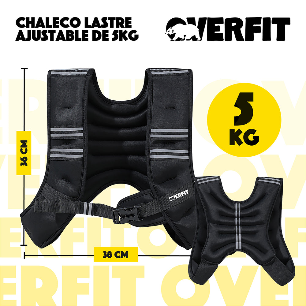 Chaleco Lastre 5Kg Overfit Lastrado Gym Crossfit Calistenia