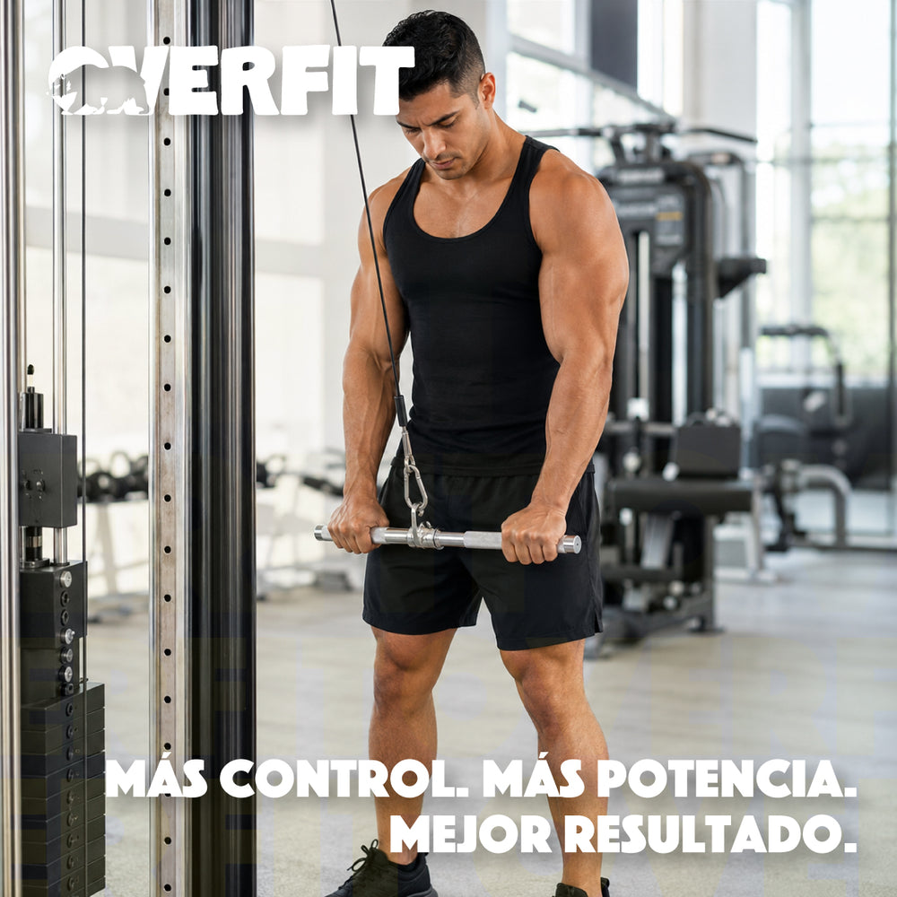 Agarre Recto Ergonomico Pro Overfit Entrenamiento Polea