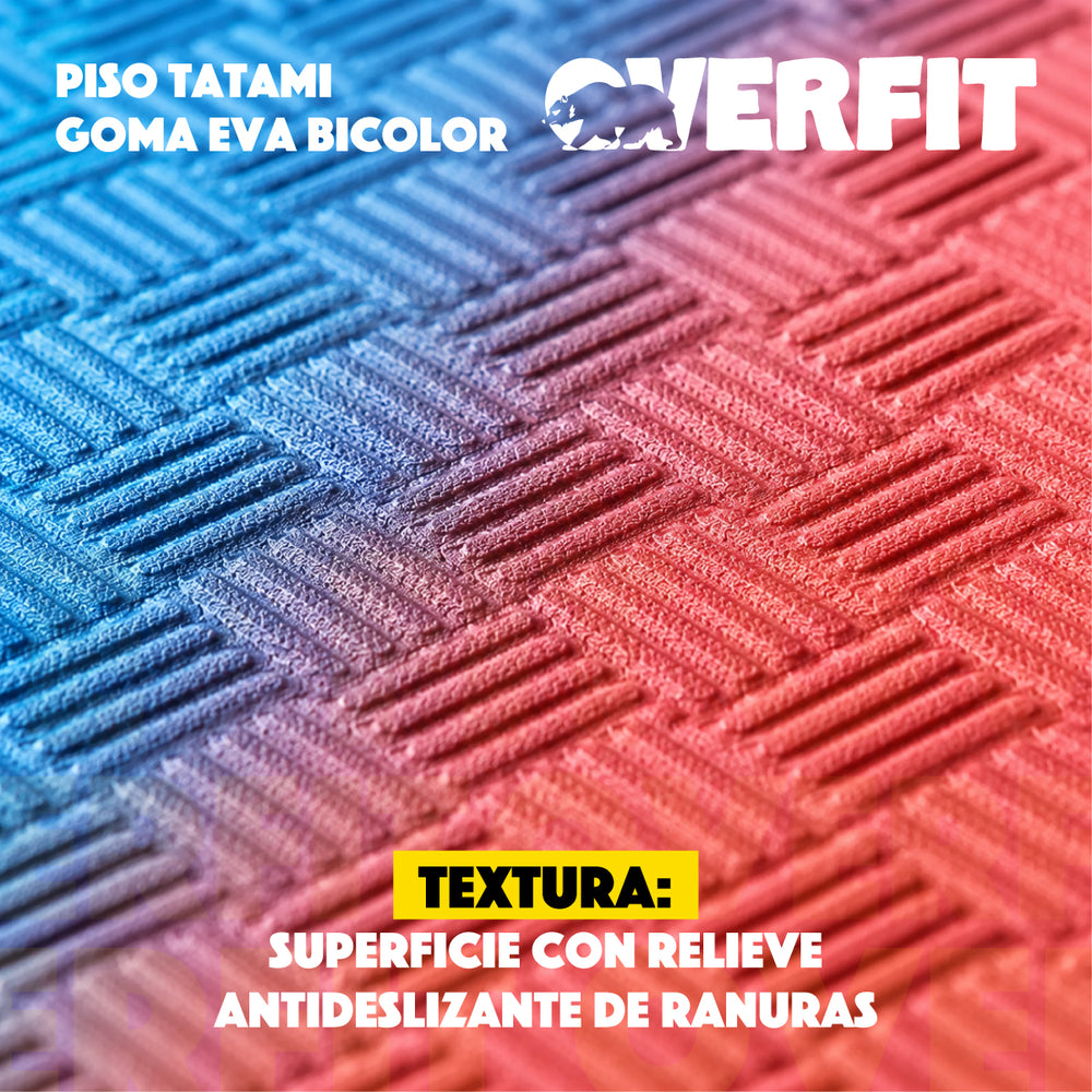 Piso Goma Eva Alfombra Deportiva Gimansio Overfit 20mm 100x100cm