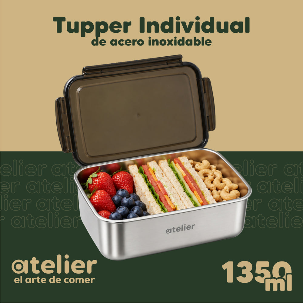 Tupper Frasco 1350ml Atelier Acero Inoxidable Individual