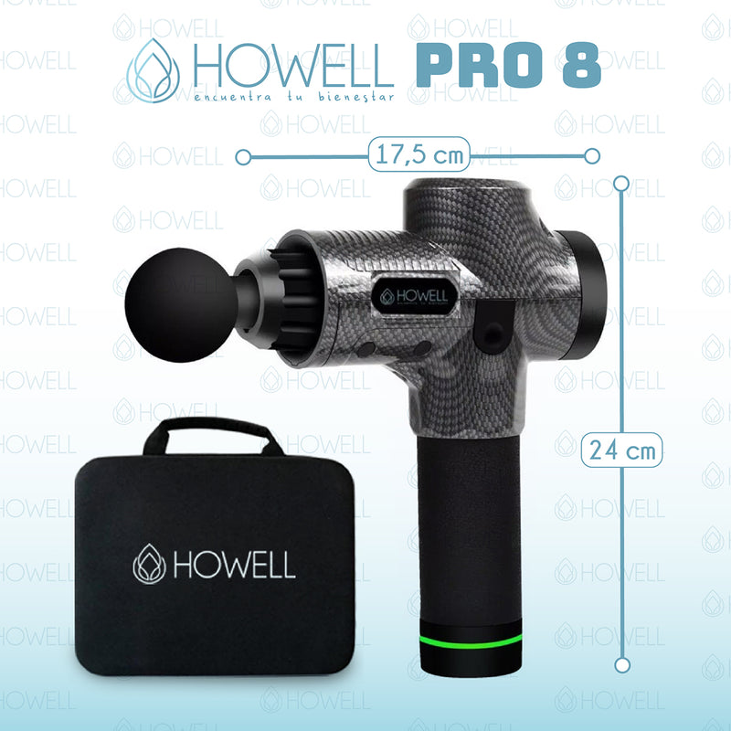 Pistola de Masajes Howell PRO 8