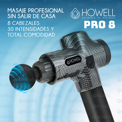 Pistola de Masajes Howell PRO 8